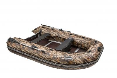 Лодка ПВХ Пиранья 380Q5 SL Gold (камуфляж) + комплект накладки с сумкой моторная